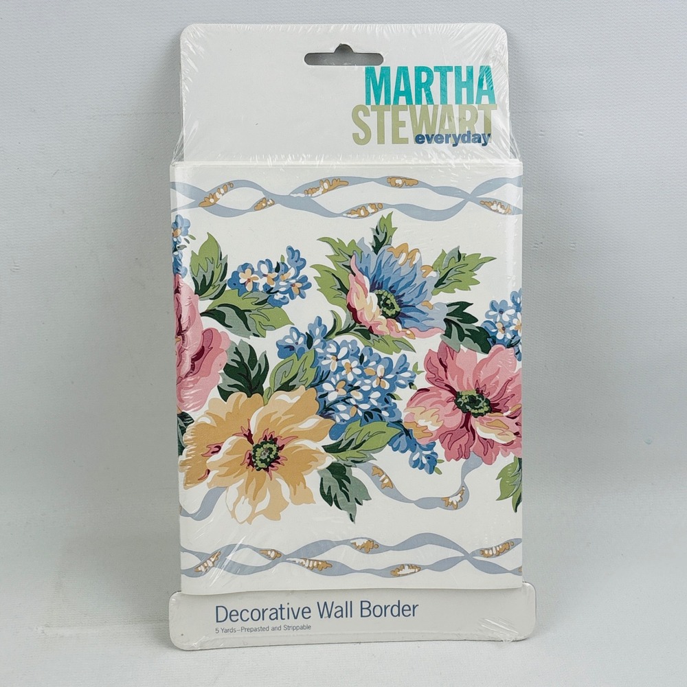 Martha Stewart Everyday Martha's Lilac Ribbon Wall Border 5 Yards 1998 Vintage